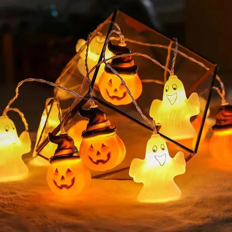 Halloween LED Pumpkin String Lights Bright, Festive, and Perfect for Any Halloween Setup