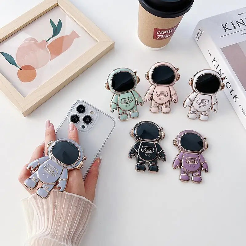 Astronaut Holder Plating Phone Case for Samsung Galaxy