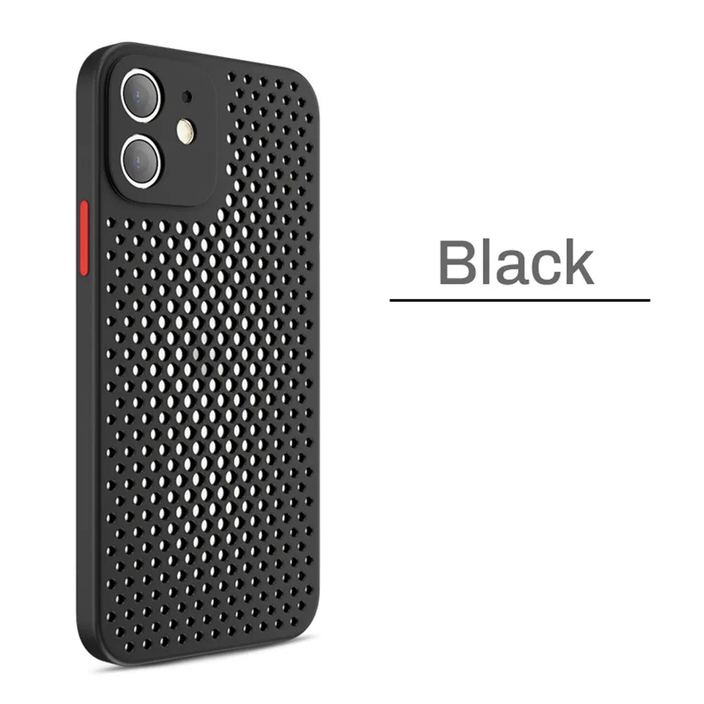 Breathable Cooling Silicone Protective Case for iPhone