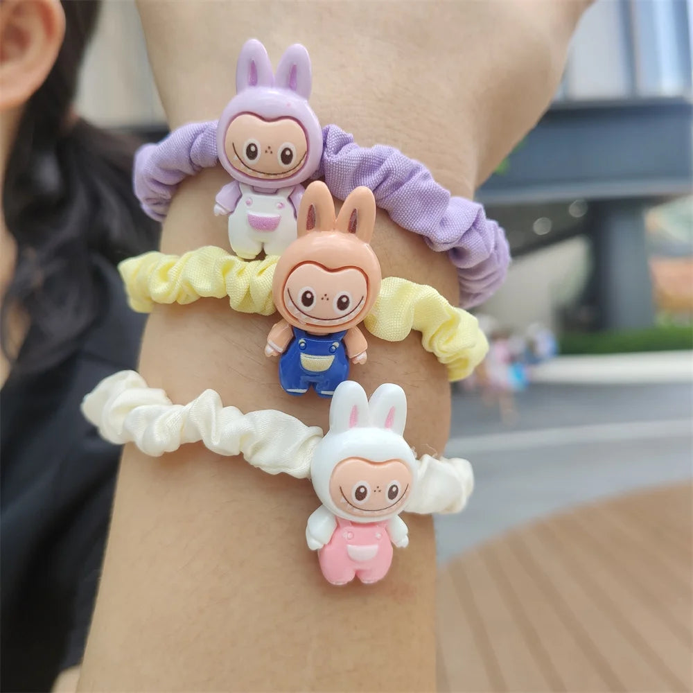 Cute Cartoon Hair Ties β 5/6pcs Elastic Ponytail Holders for Girls & Women