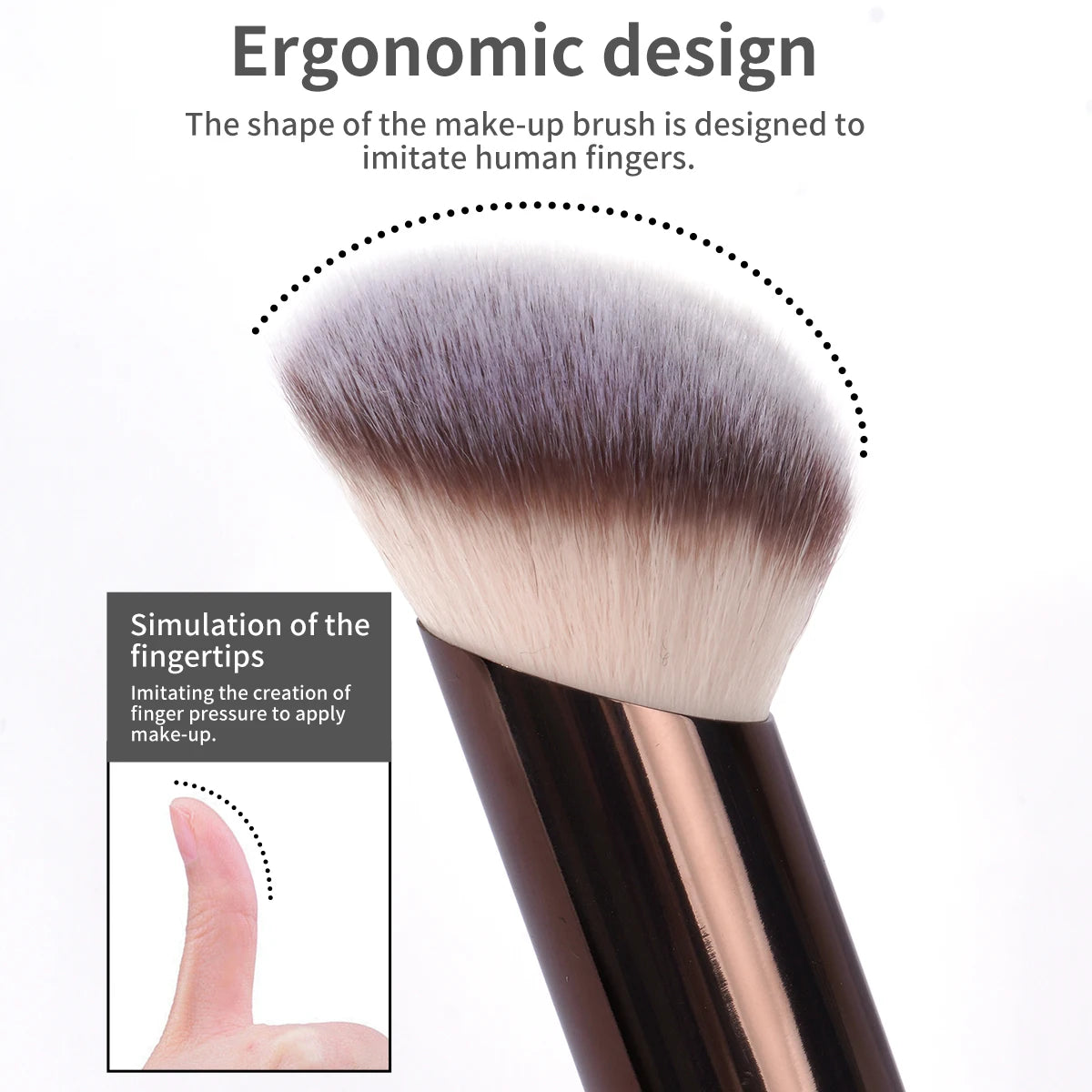 MAANGE Double-Head Makeup Brushes – Professional Beauty Tool for a Flawless Finish