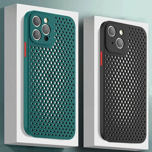 Breathable Cooling Silicone Protective Case for iPhone