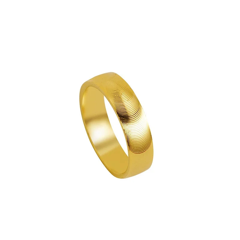 Gold Polished Cat Eye Ring for Men and Women