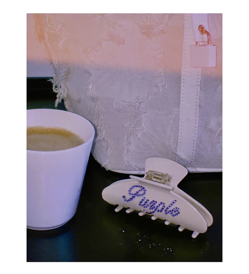 Personalized Name Hair Claw Clip for Women – Handmade Acrylic Hairpin