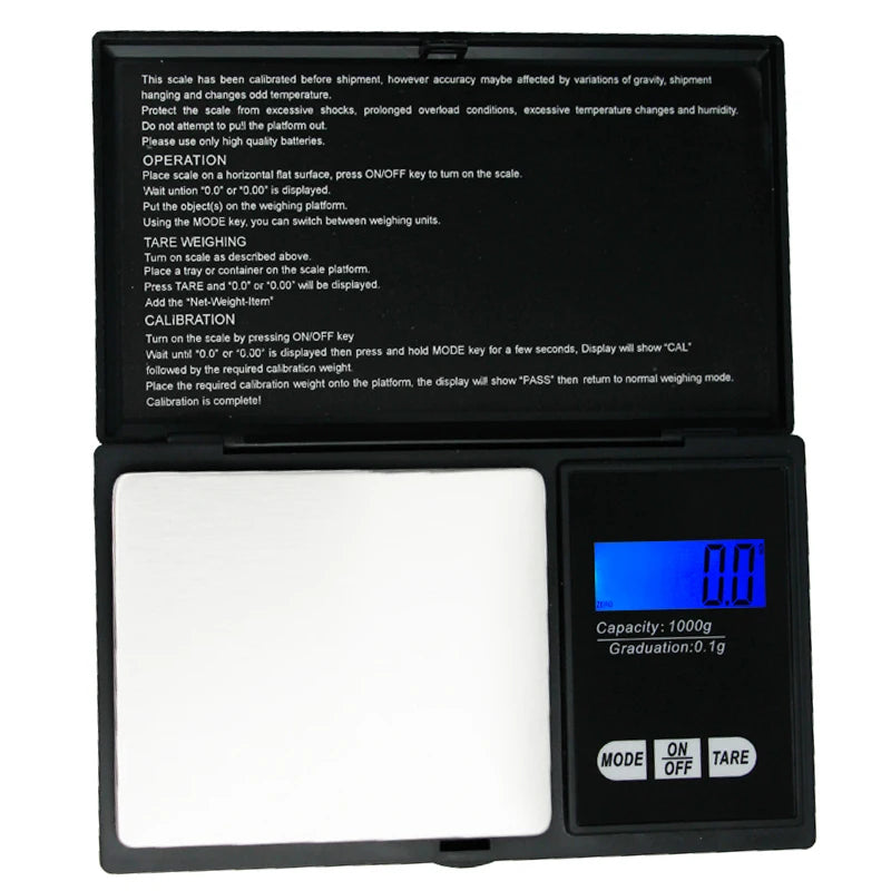 Digital Pocket Scale – 1000g/0.01g Precision
