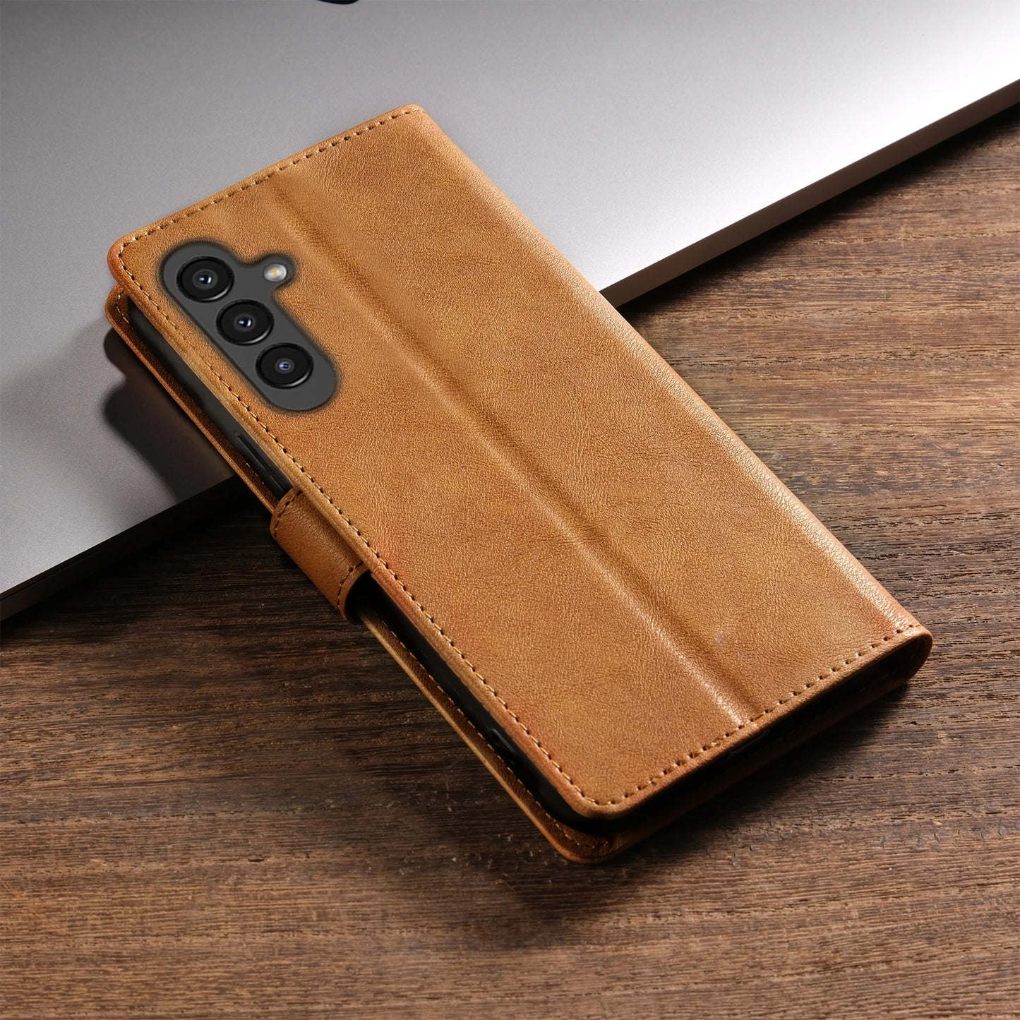 Business PU Leather Flip Wallet Case for Samsung Galaxy S25 S24 S23 Ultra S22 S21