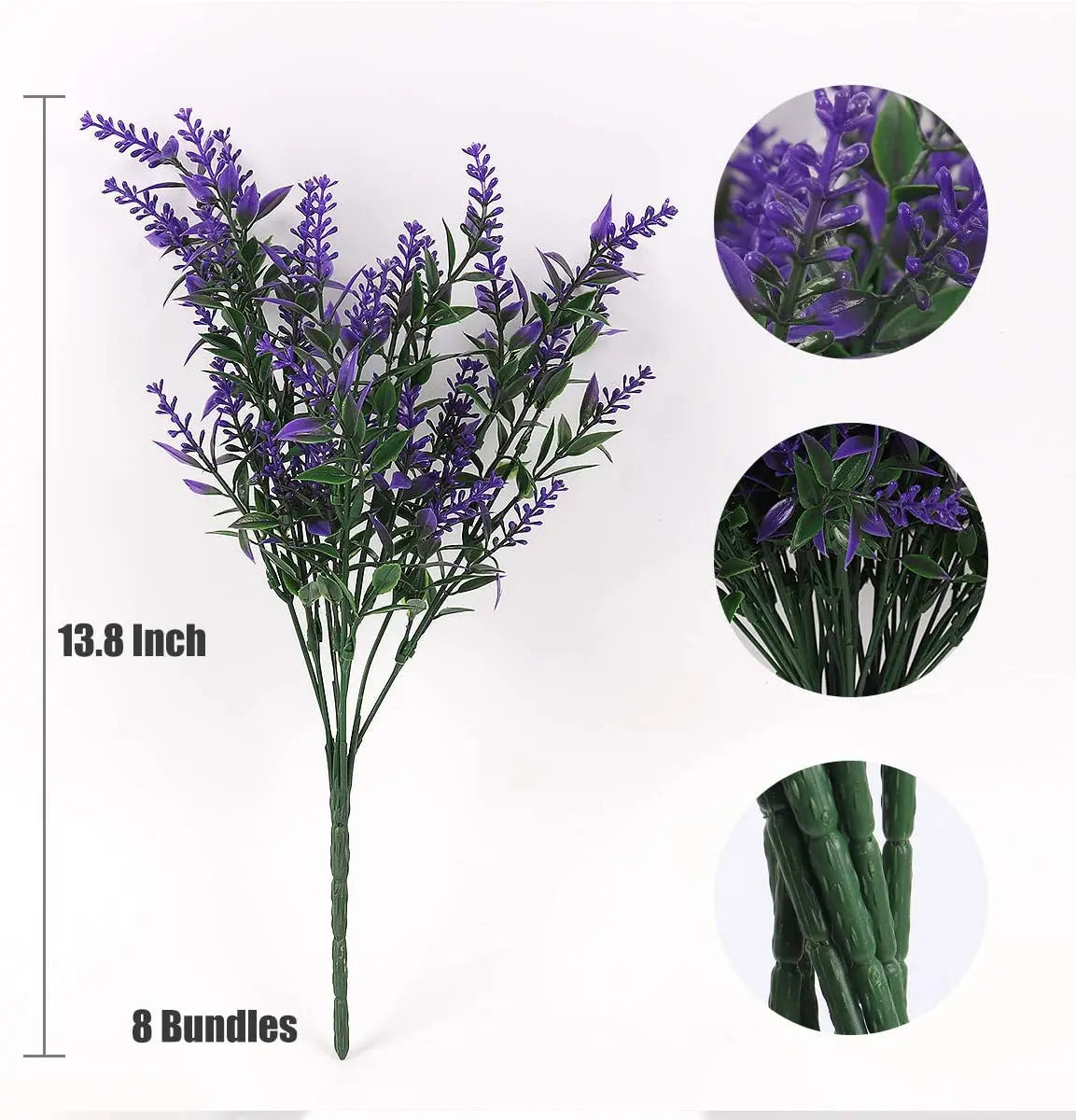 Artificial Flowers for Outdoor and Home Garden Decoration – UV Resistant Plastic Greenery Shrubs