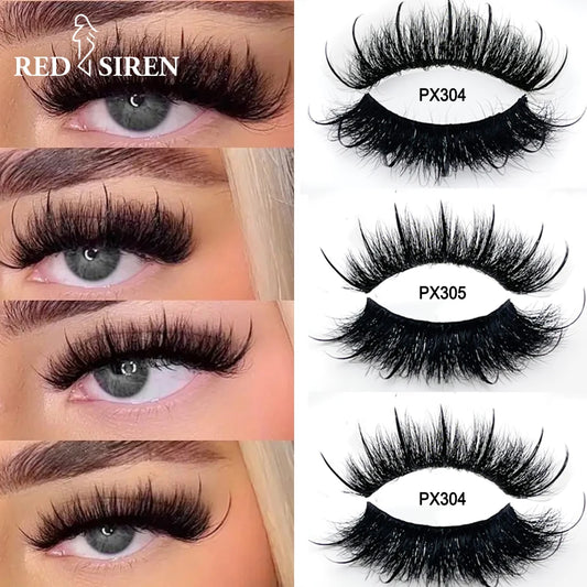 Full Strip Mink-Style Eyelashes – Reusable Synthetic Lash Extensions for Natural Look