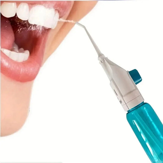 Portable High-Pressure Oral Irrigator – Manual Water Flosser for Deep Teeth Cleaning