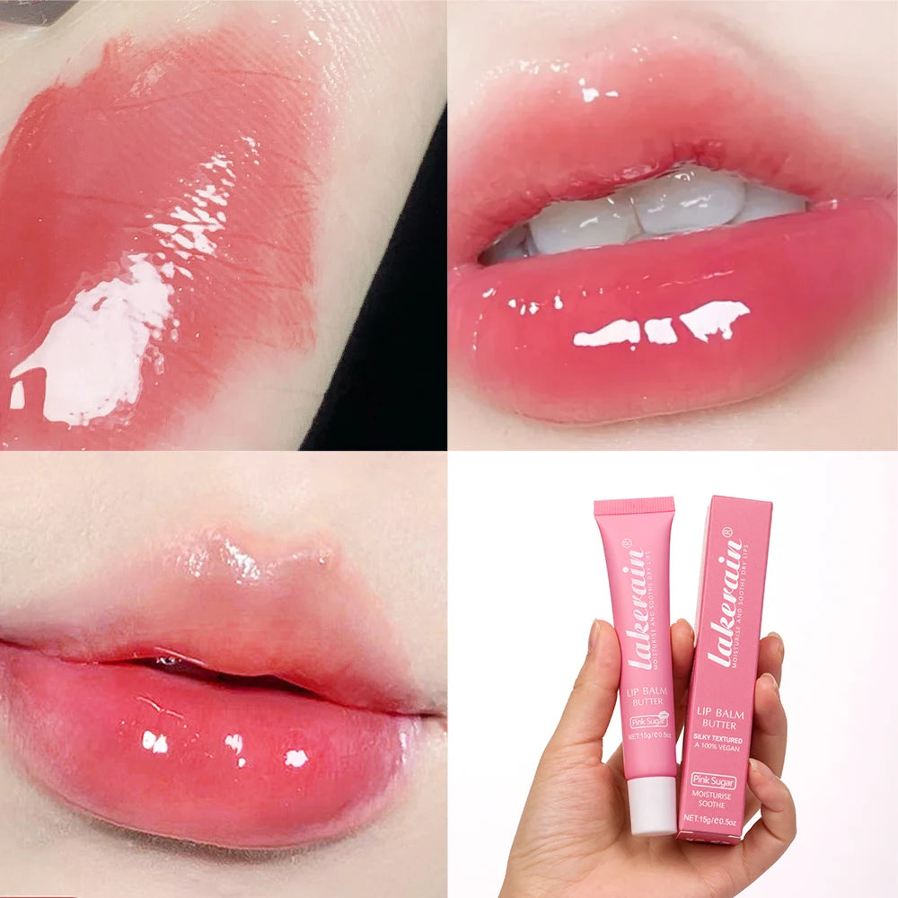 3pcs Moisturizing Lip Gloss Set – Butter Oil Jelly Lip Tint & Crystal Shine Balm