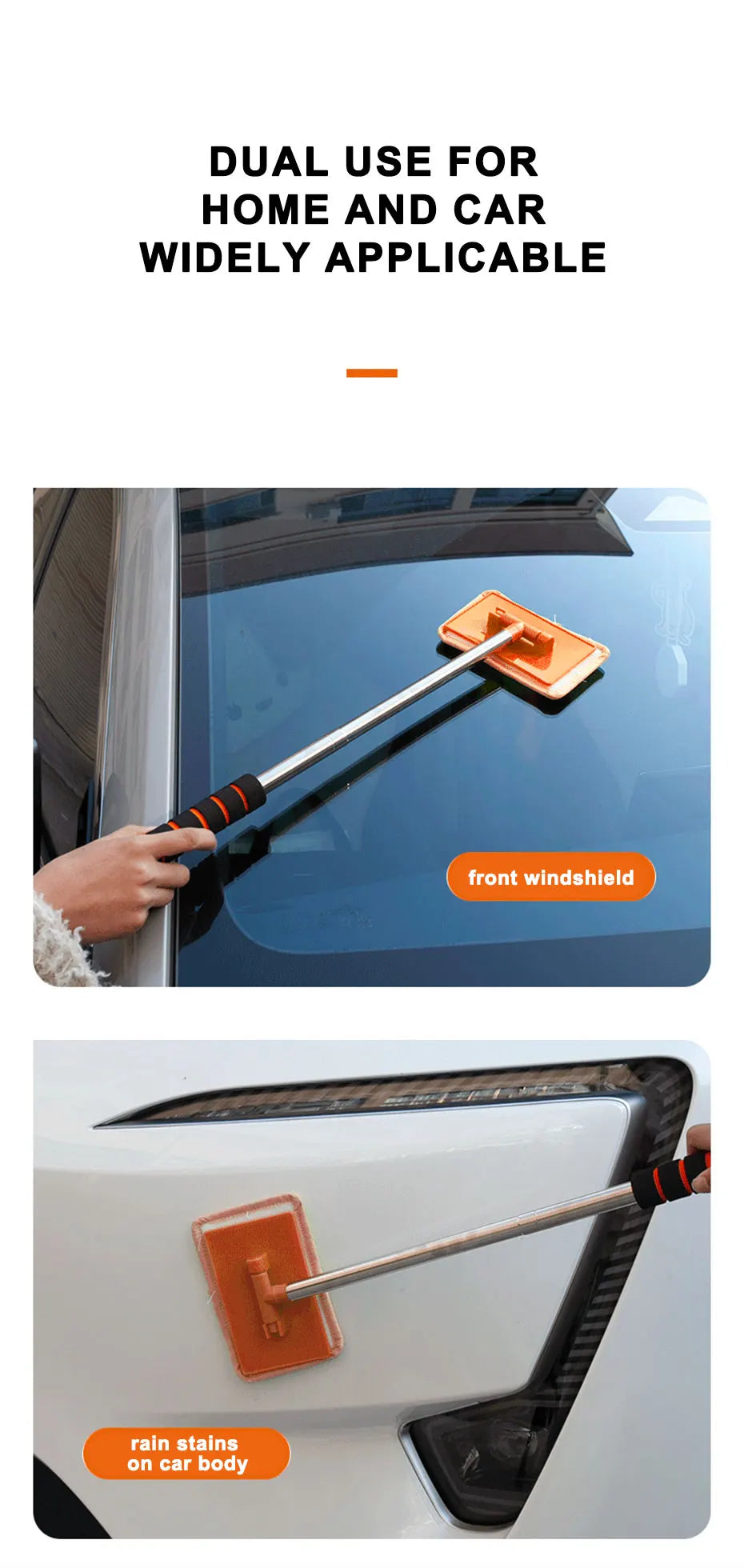 Car Windshield Defogging Brush – Telescopic Handle