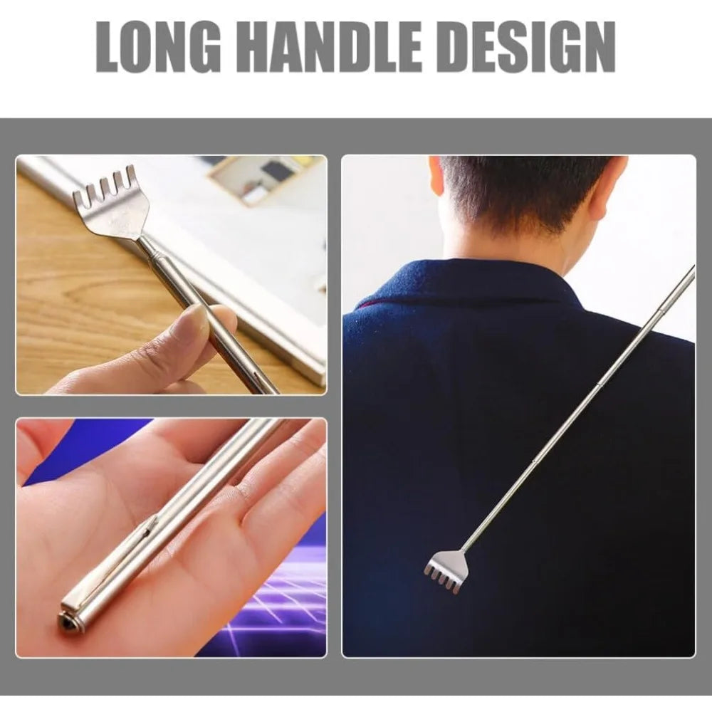Telescopic Back Scratcher – Extendable Stainless Steel