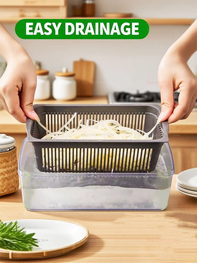 14-in-1 Vegetable Cutter – Multi-Function Slicer, Grater & Chopper