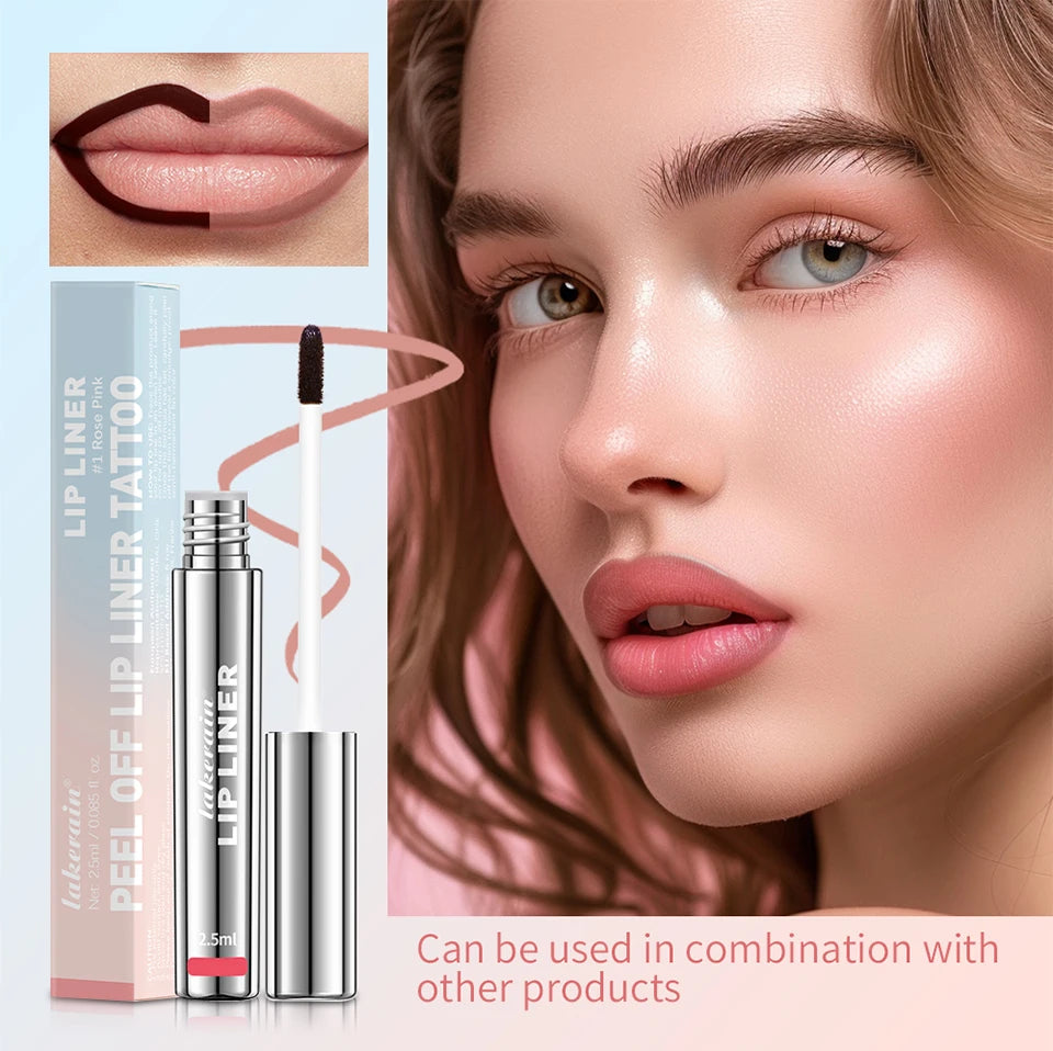 Waterproof Peel-Off Lip Liner – Long Lasting Matte Tattoo Lip Gloss & Lip Tint