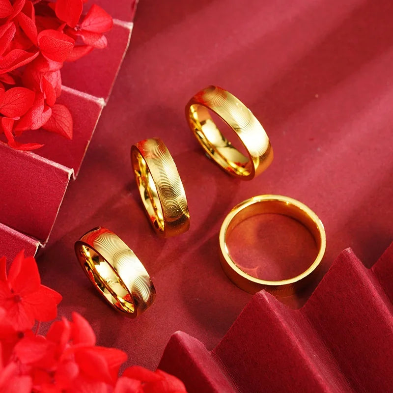 Gold Polished Cat Eye Ring for Men and Women