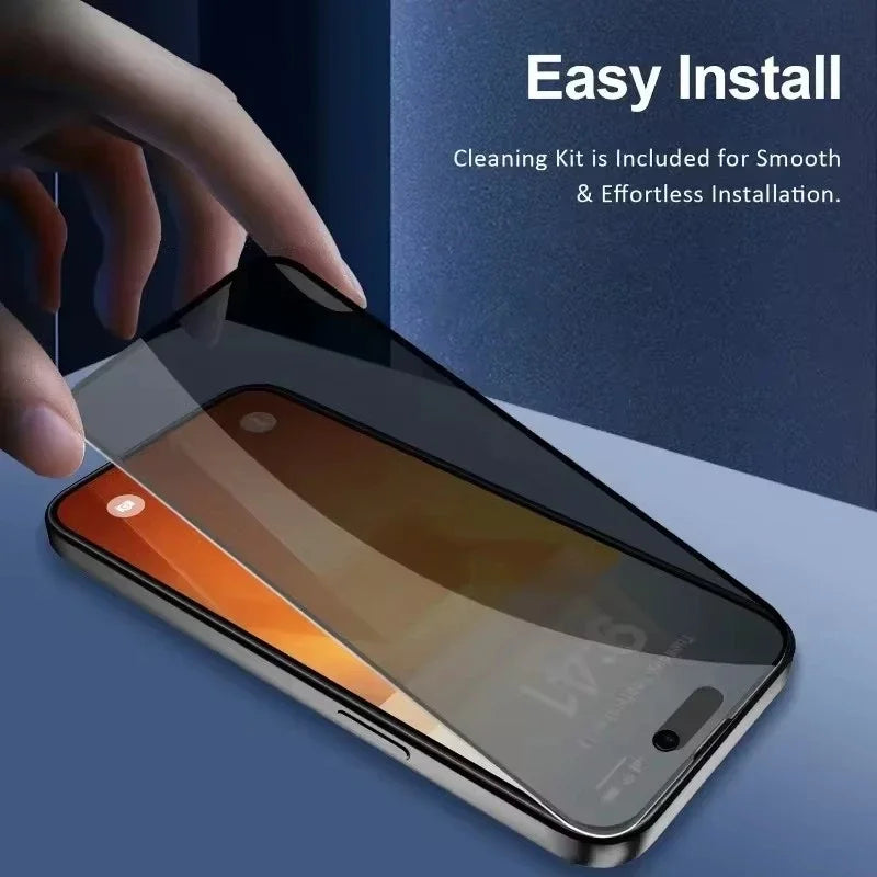 5PCS Privacy Screen Protector – Anti-Spy Tempered Glass for iPhone (Full Cover)