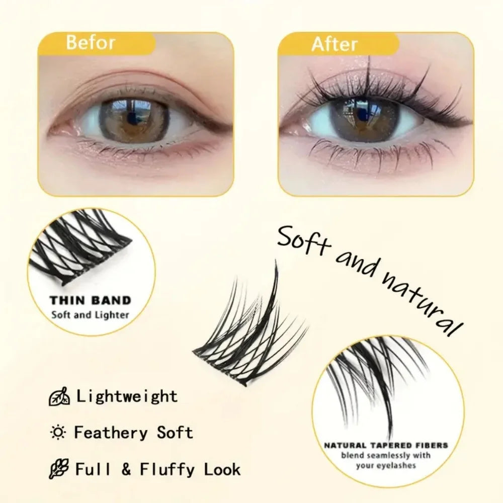 320 Pcs Eyelash Book – Cluster, Cross, and Fluffy Style Eyelash Extensions for Beginners