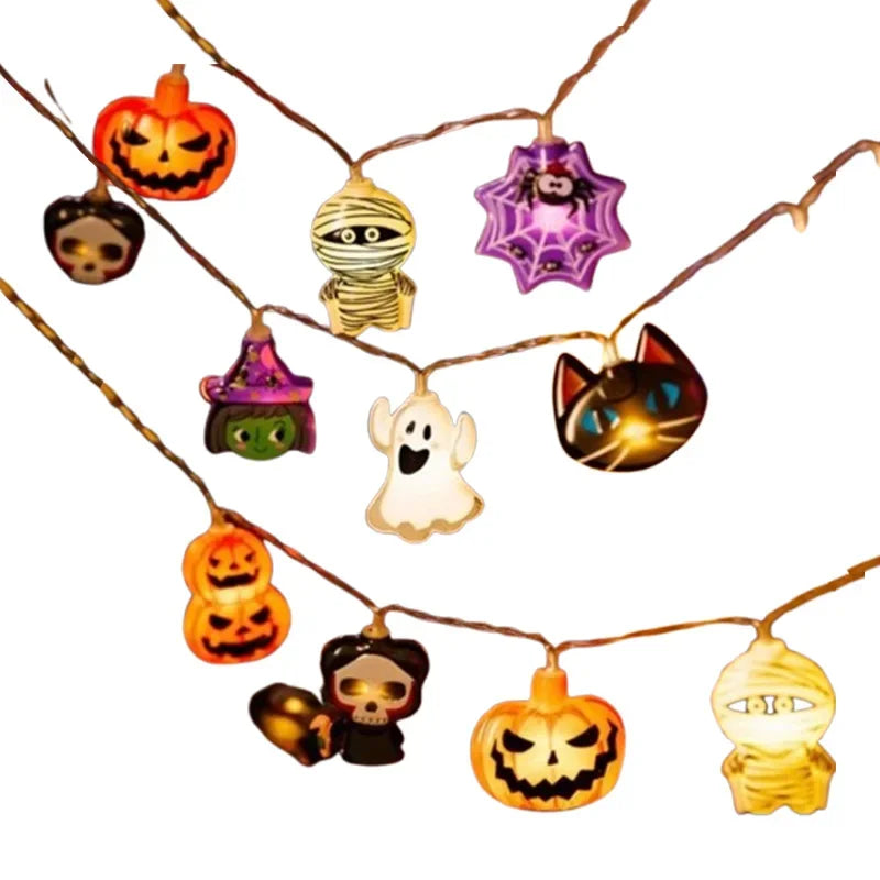Halloween LED Pumpkin String Lights Bright, Festive, and Perfect for Any Halloween Setup