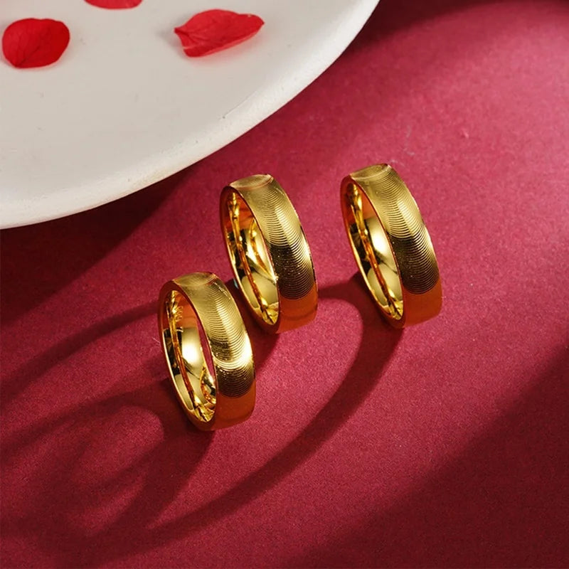 Gold Polished Cat Eye Ring for Men and Women