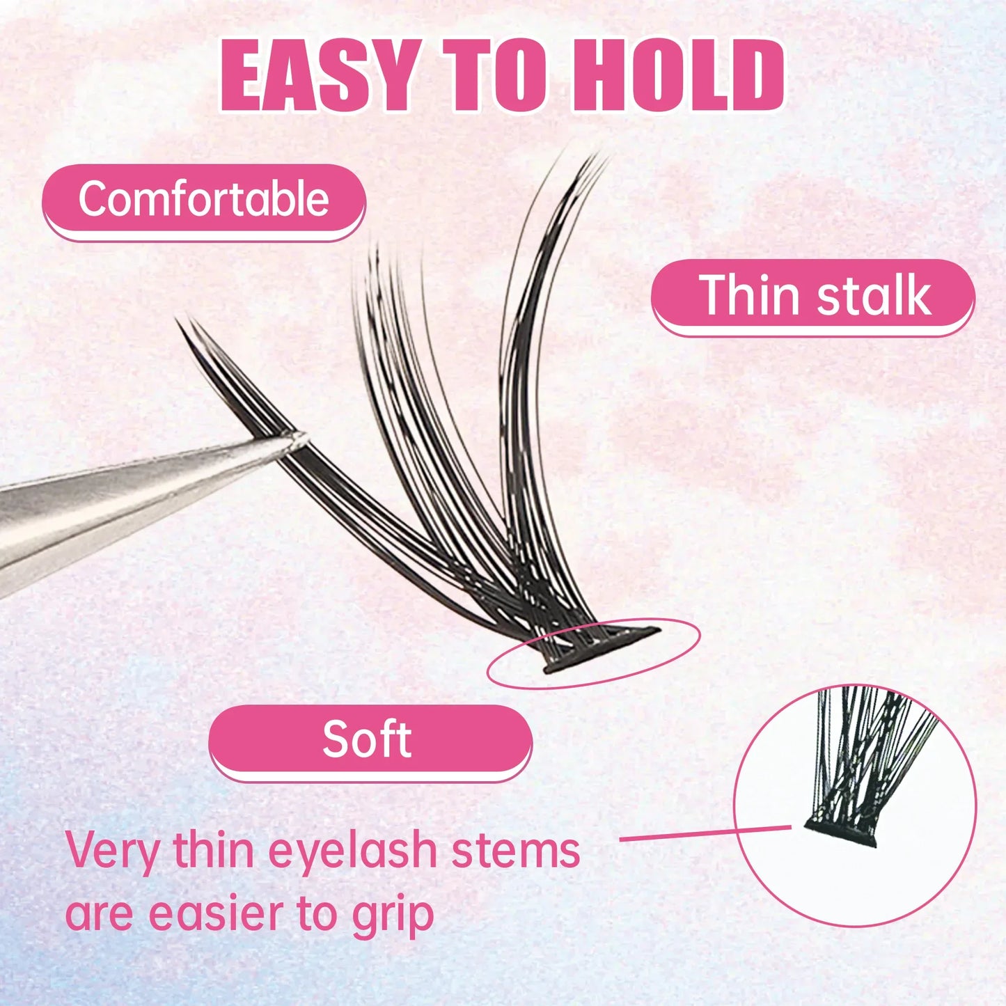 DIY Eyelash Extension Kit – 200 PCS Lash Clusters with Bond & Seal