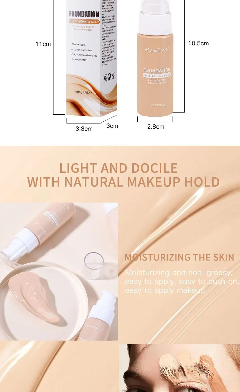 Liquid Foundation – Waterproof Long-Lasting Full Coverage Concealer
