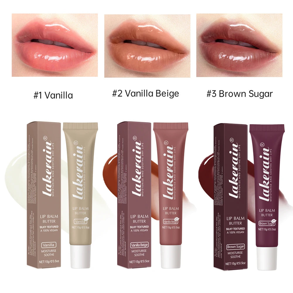 3pcs Moisturizing Lip Gloss Set – Butter Oil Jelly Lip Tint & Crystal Shine Balm
