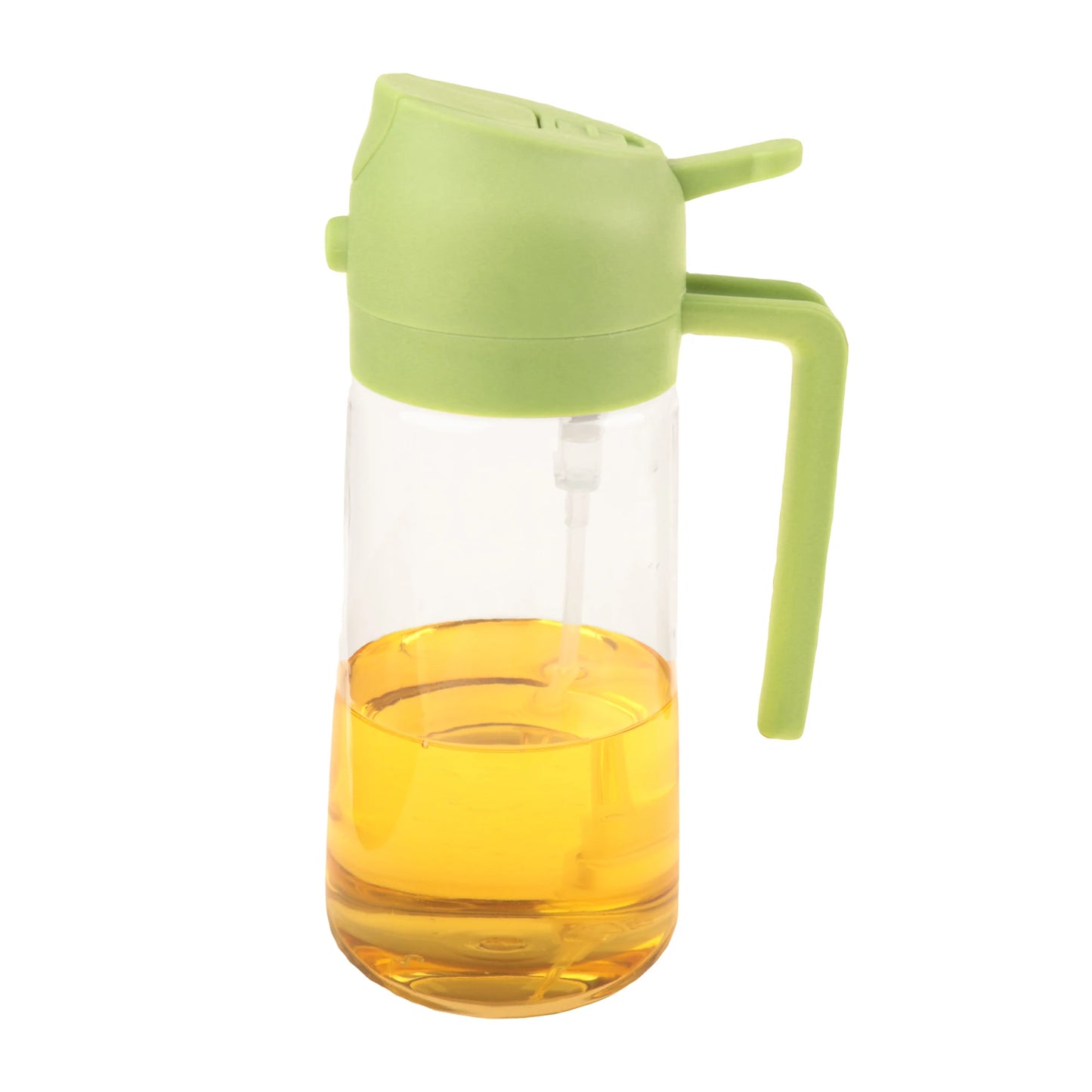 2 in 1 Olive Oil Dispenser and Sprayer – 16oz Bottle for Kitchen Use