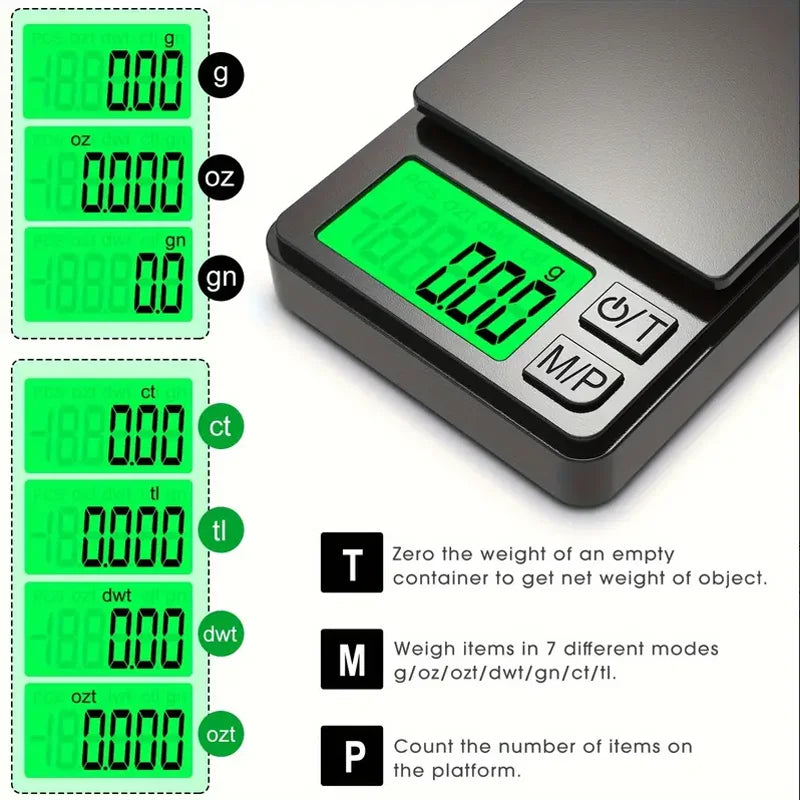 Precision Pocket Digital Scale – 1000g/0.1g