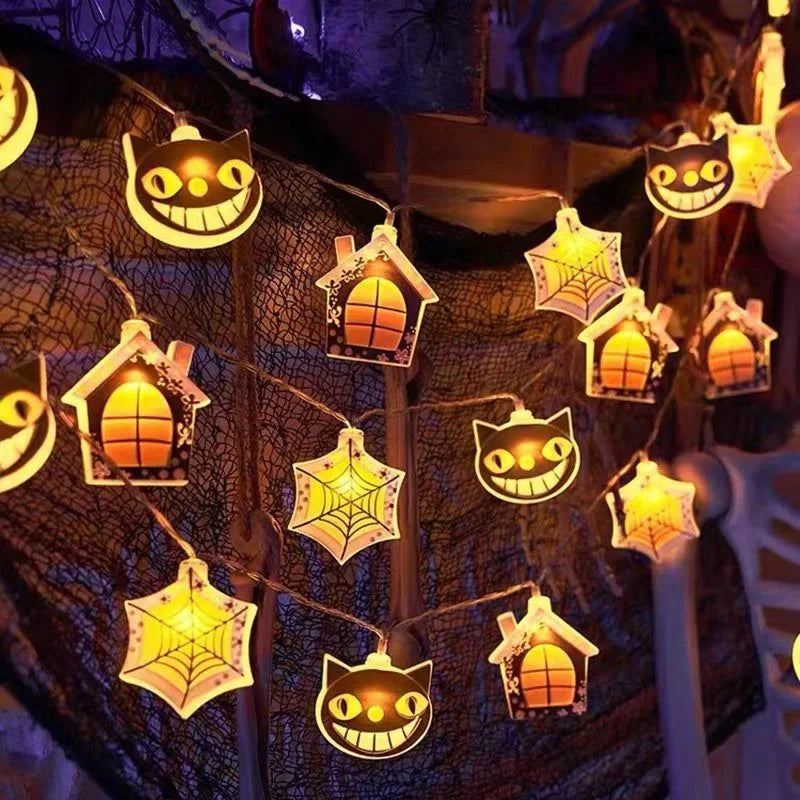 Halloween LED Pumpkin String Lights Bright, Festive, and Perfect for Any Halloween Setup