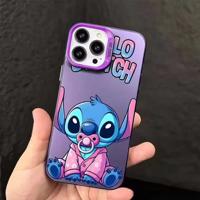Cartoon Stitch Phone Case for iPhone – Soft Silicone Shockproof Cover