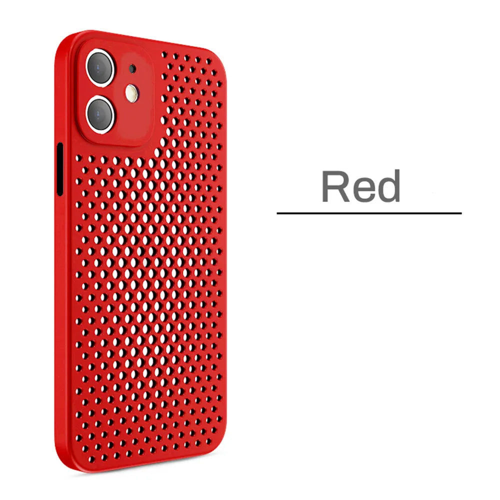 Breathable Cooling Silicone Protective Case for iPhone