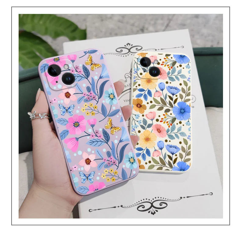 Miss Pattern Flower Phone Case  Stylish & Protective