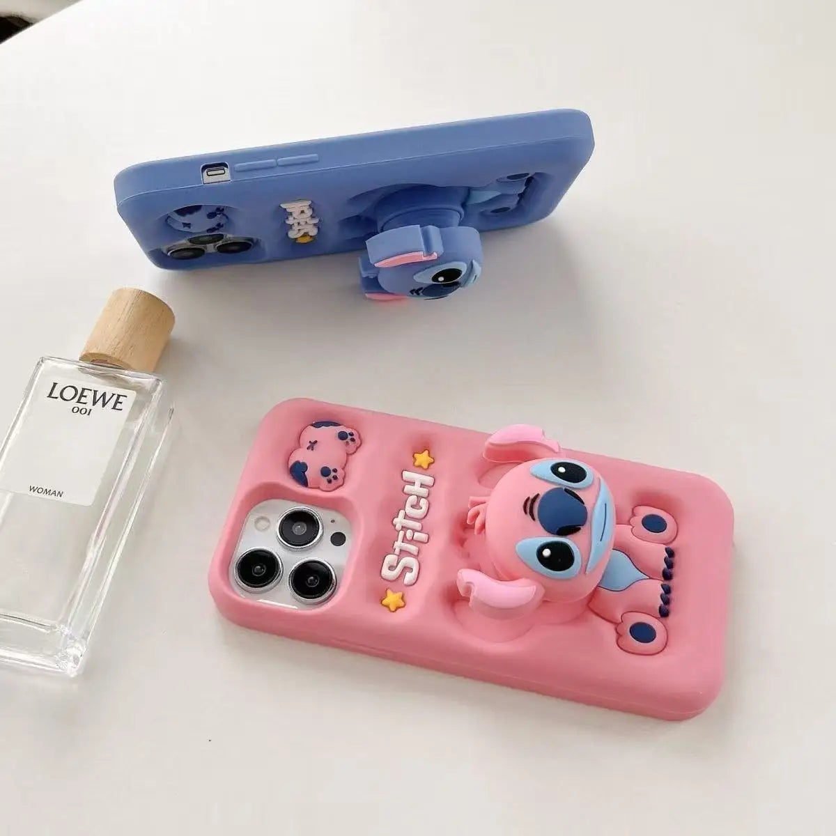 Cute 3D Stitch Cartoon Silicone Phone Case for iPhone Models