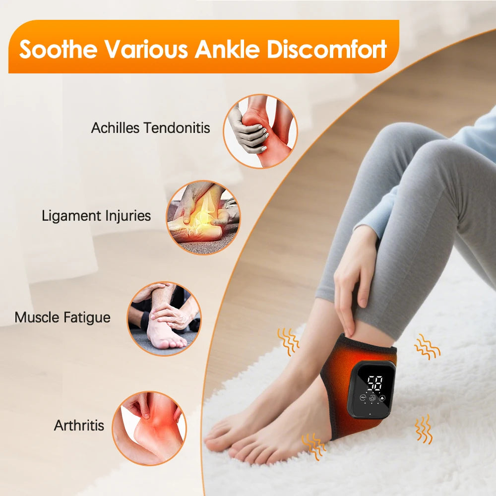Electric Heating Wrist & Ankle Massager – Heat & Vibration Therapy