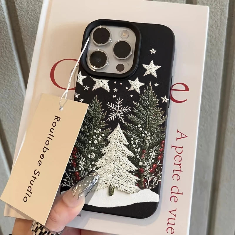 Christmas Tree Design Shockproof Silicone Phone Case for iPhone
