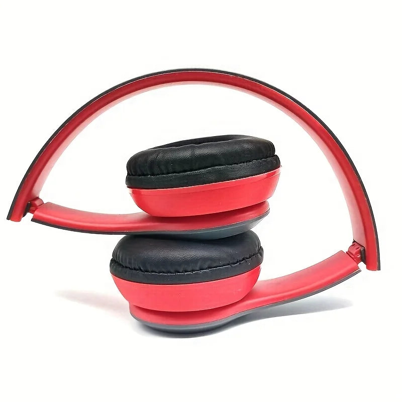 Stereo P47 Wireless Bluetooth 5.0 Headset – Foldable Sports Gaming Headphones with Mic