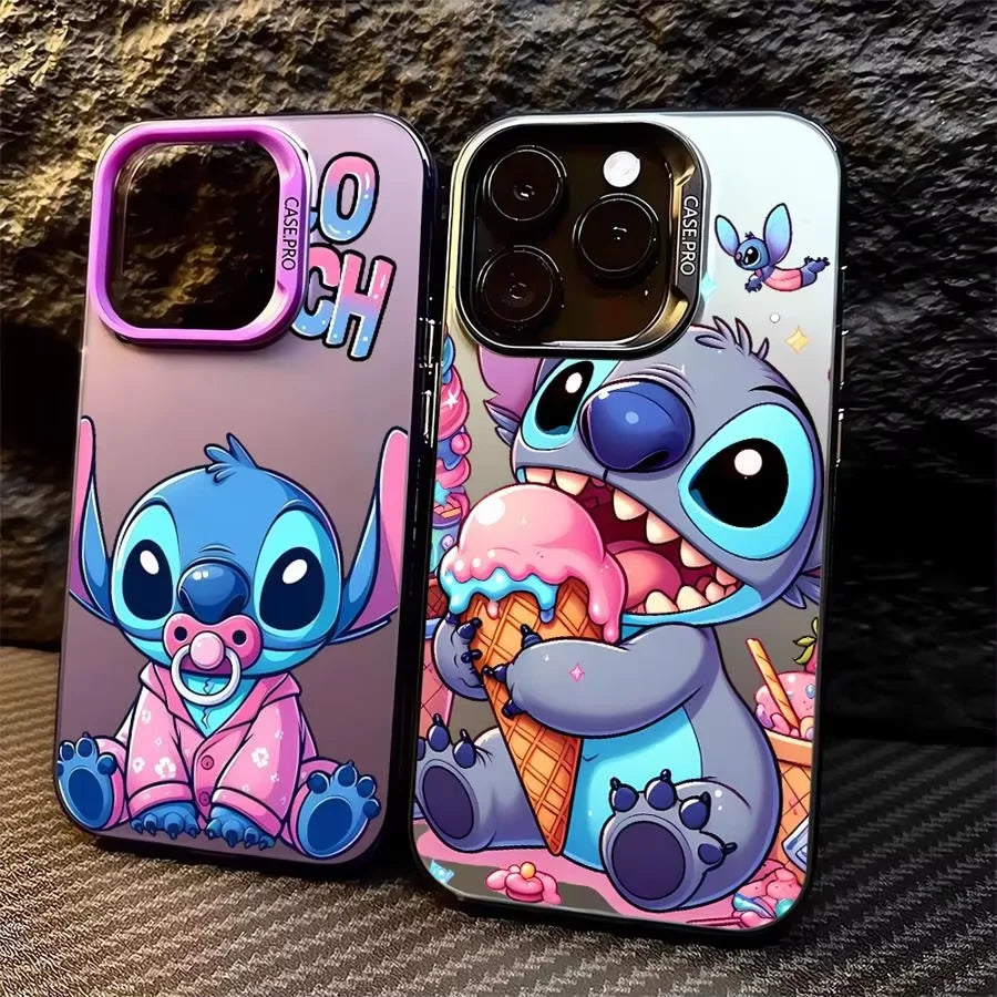 Cartoon Stitch Phone Case for iPhone – Soft Silicone Shockproof Cover