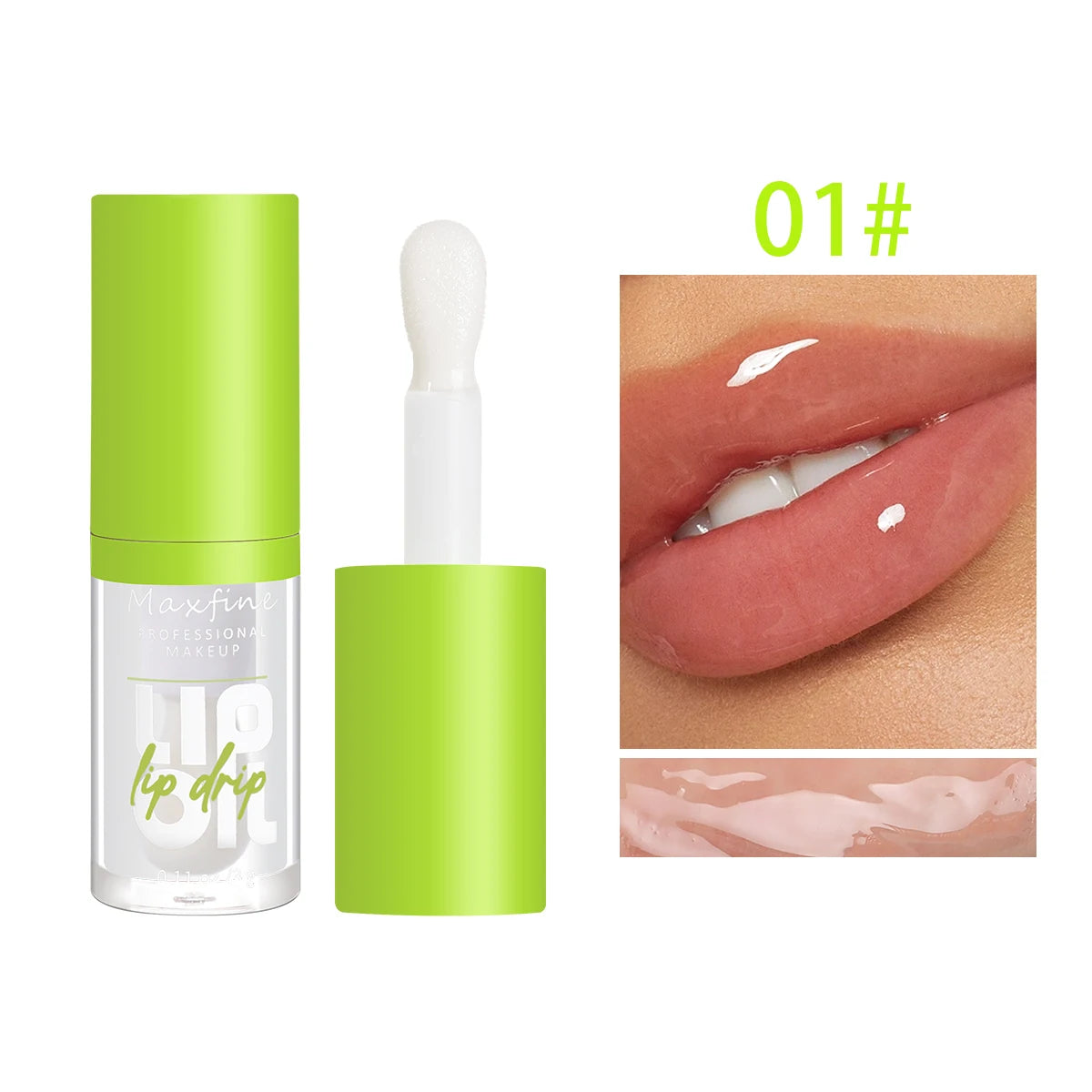 Moisturizing Lip Oil Gloss – Transparent Nourishing Lip Enhancer