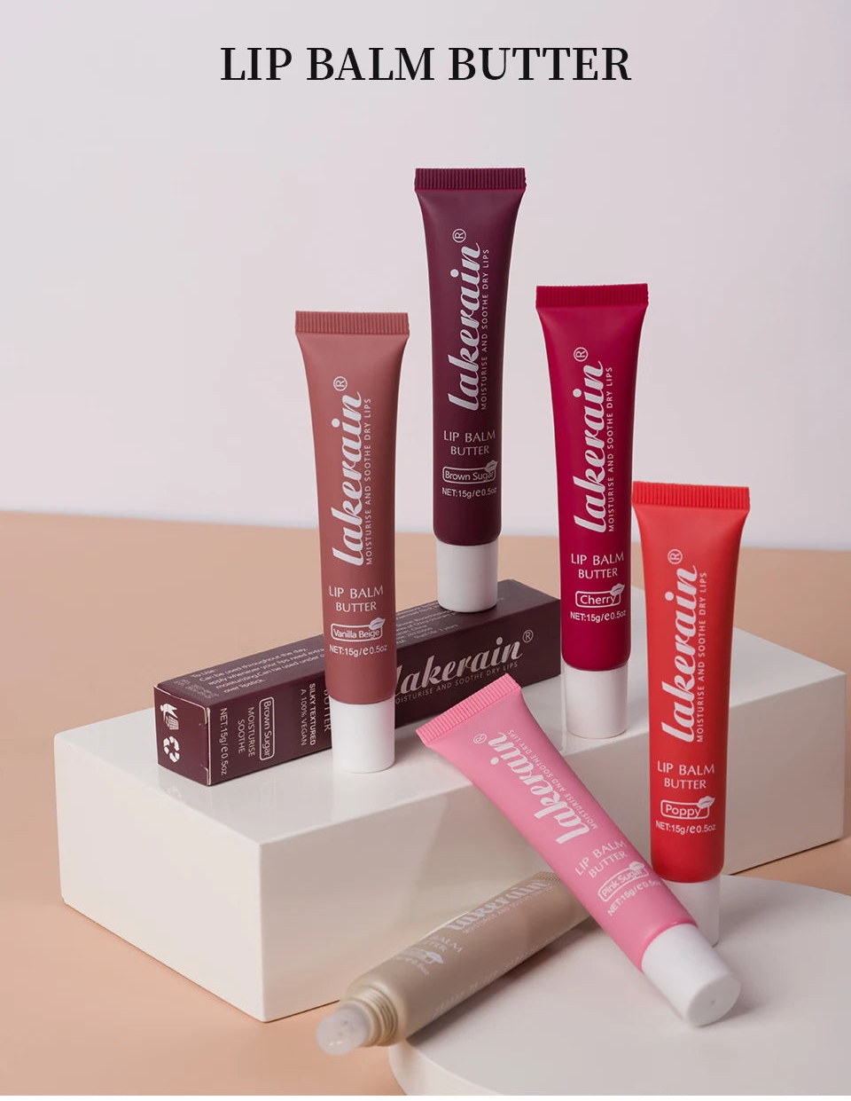 3pcs Moisturizing Lip Gloss Set – Butter Oil Jelly Lip Tint & Crystal Shine Balm