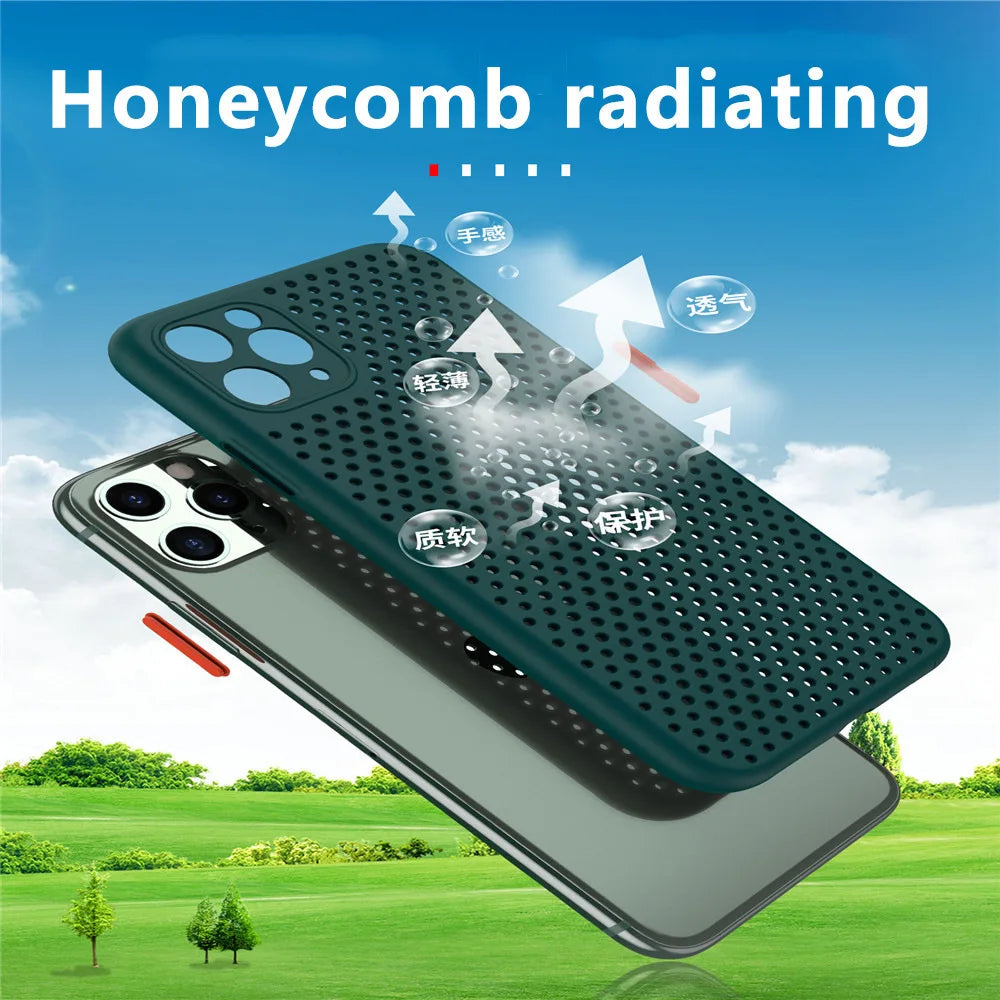 Breathable Cooling Silicone Protective Case for iPhone