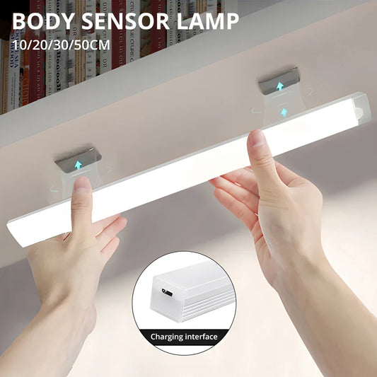 LED Motion Sensor Light – Wireless USB Rechargeable Magnetic Lamp for Closet & Home