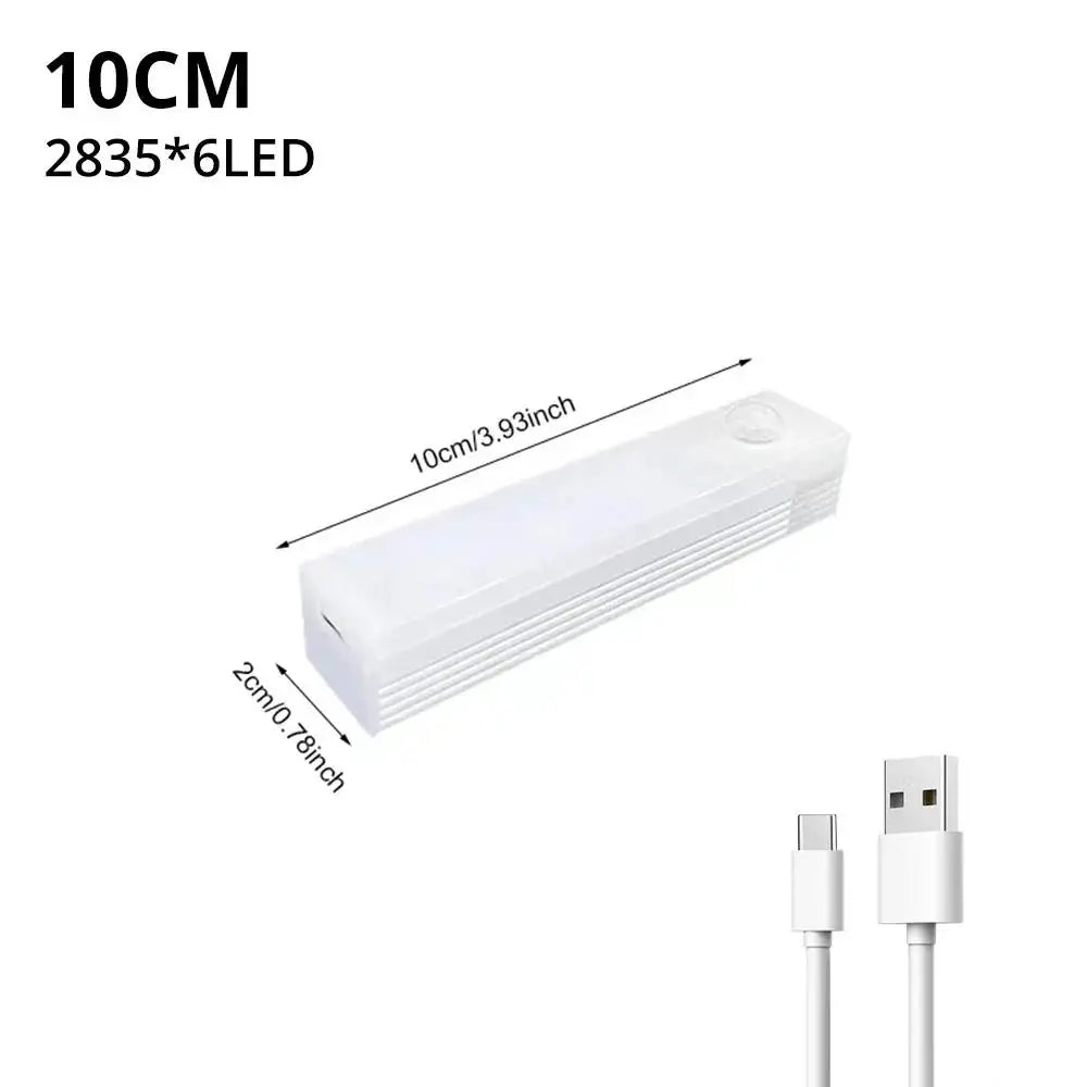 LED Motion Sensor Light – Wireless USB Rechargeable Magnetic Lamp for Closet & Home