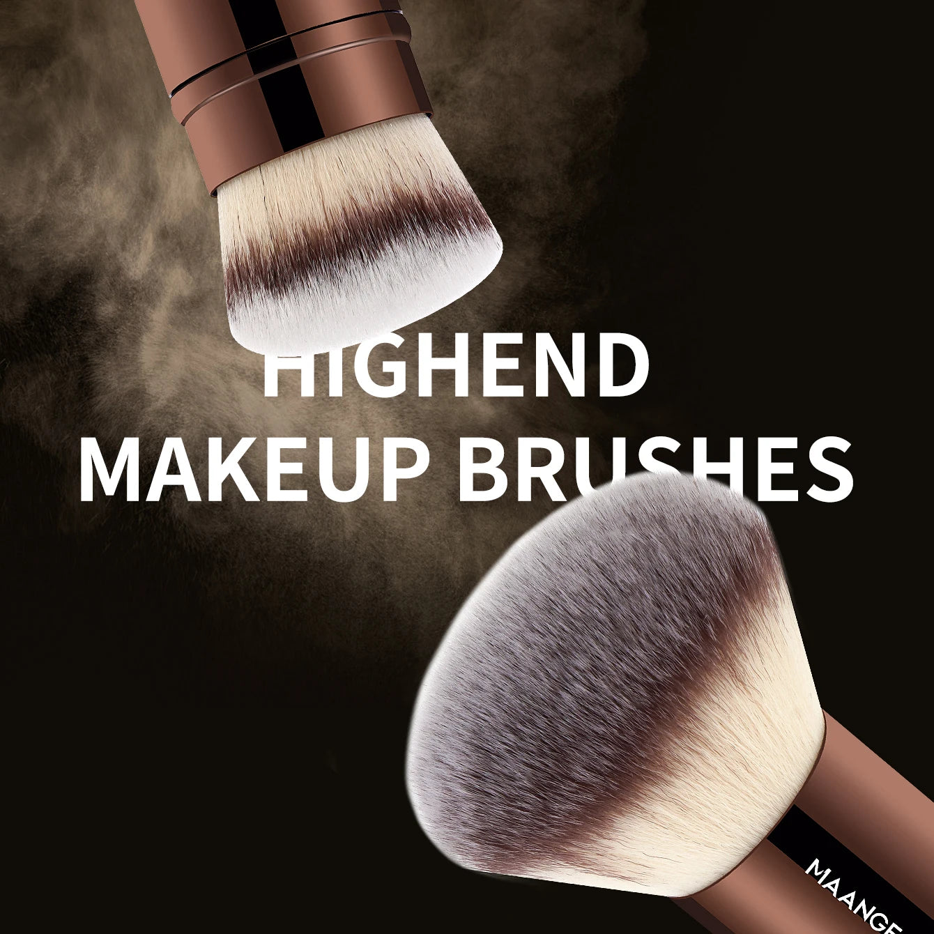 MAANGE Double-Head Makeup Brushes – Professional Beauty Tool for a Flawless Finish