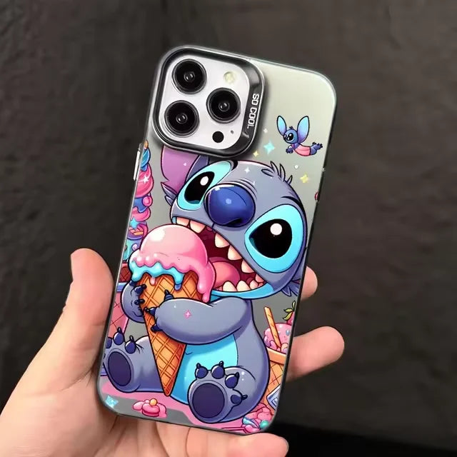 Cartoon Stitch Phone Case for iPhone – Soft Silicone Shockproof Cover