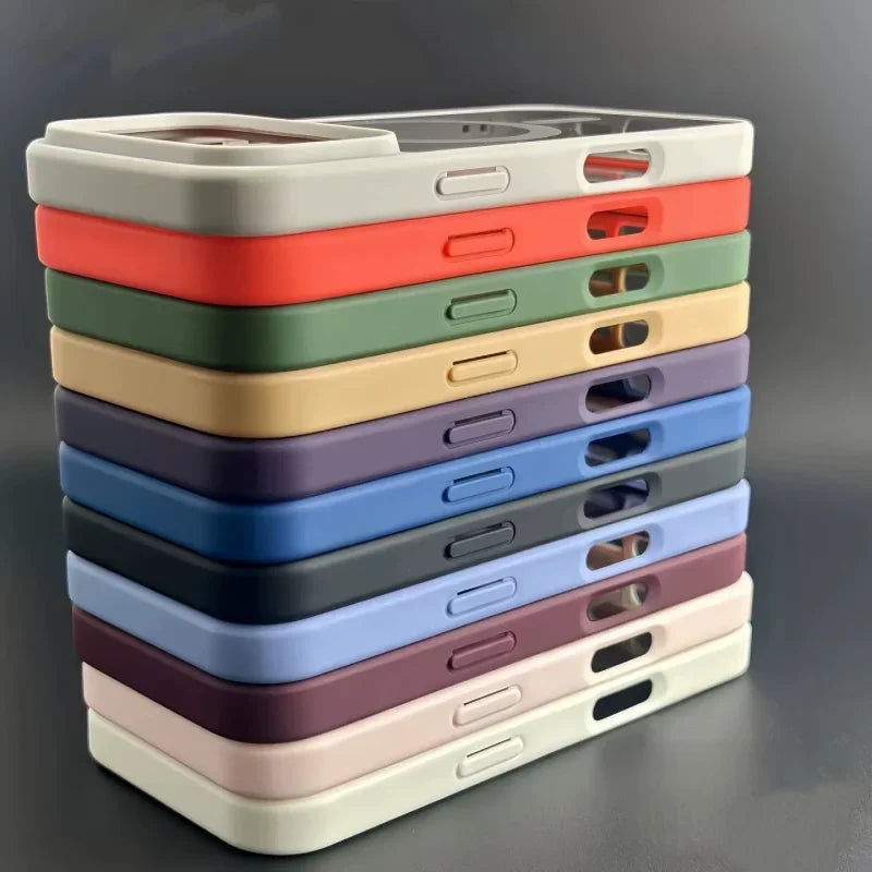 Transparent MagSafe Acrylic Case for iPhone – Shockproof Slim Cover