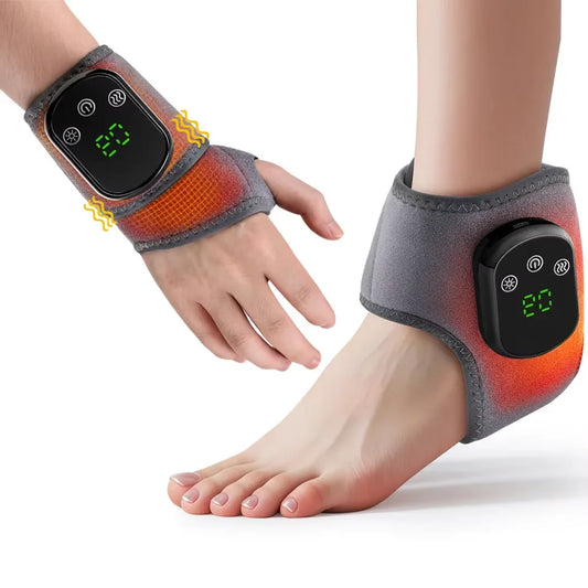 Electric Ankle & Wrist Massager – Hot Compress & Vibration Support