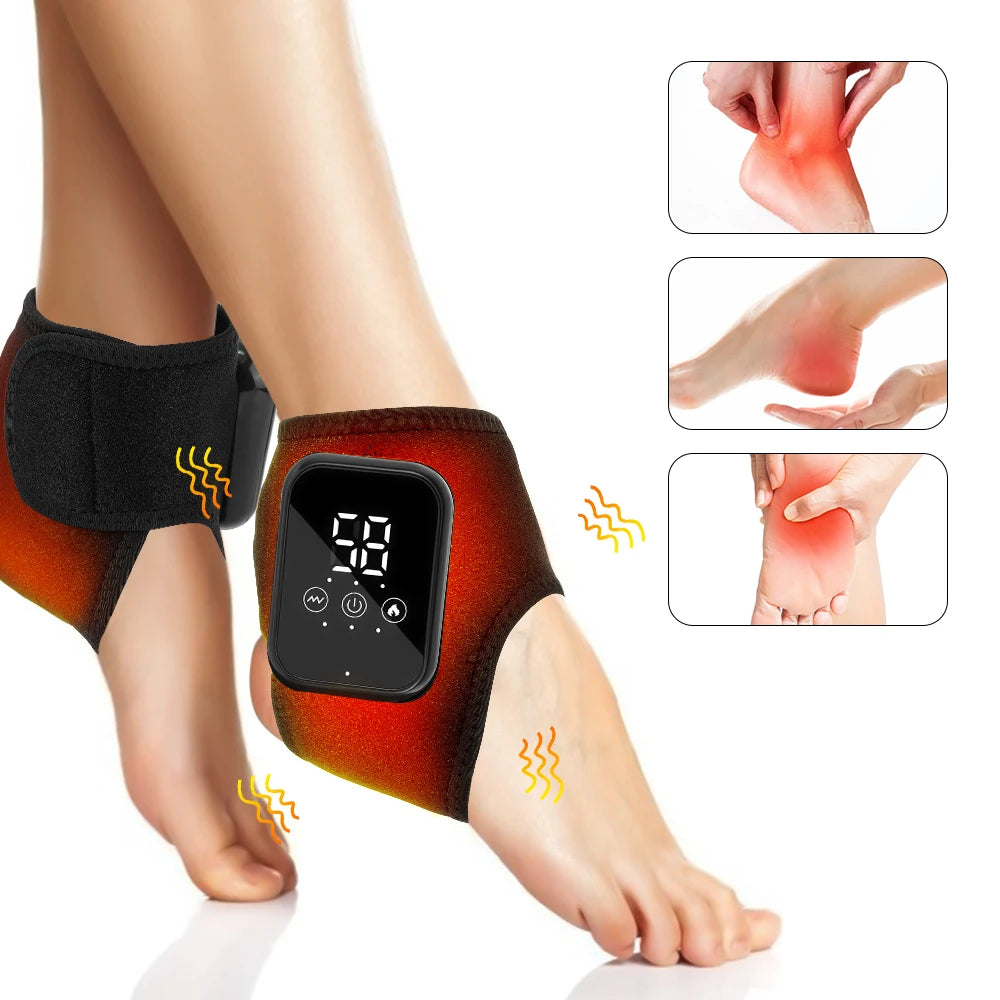 Electric Ankle & Wrist Massager – Hot Compress & Vibration Support