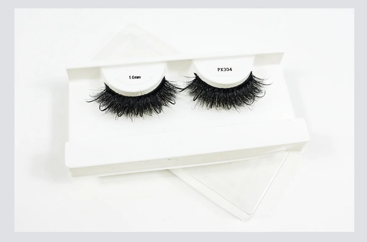 Full Strip Mink-Style Eyelashes – Reusable Synthetic Lash Extensions for Natural Look