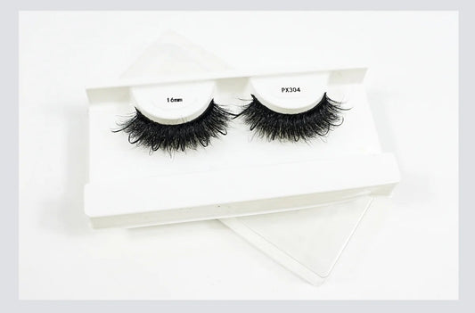 Full Strip Mink-Style Eyelashes – Reusable Synthetic Lash Extensions for Natural Look