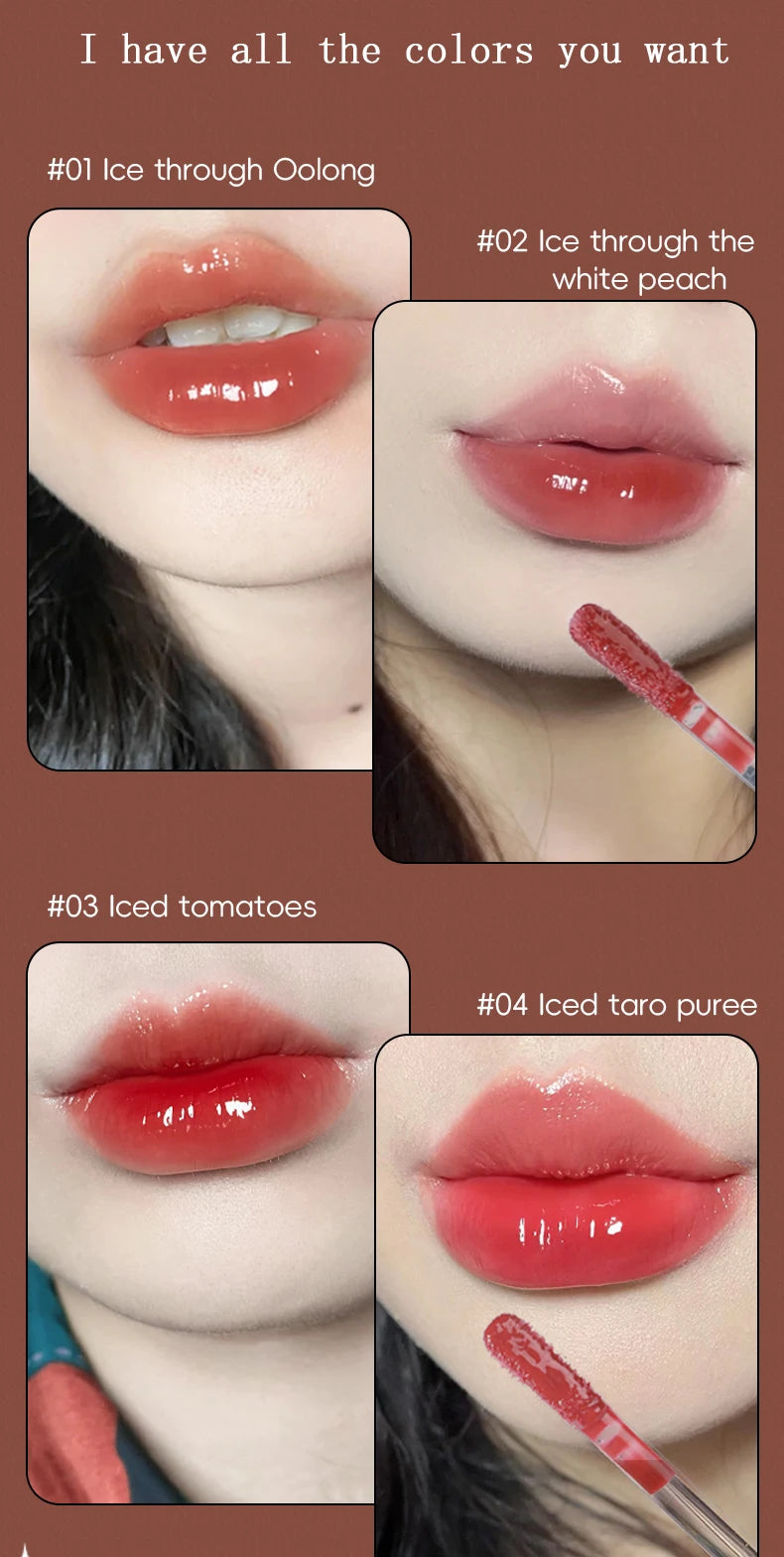 Long Lasting Lip Gloss – Moisturizing Waterproof Mirror Shine Lip Color